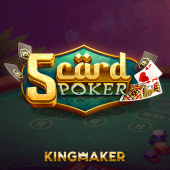 5 Card Poker crown queen game icon